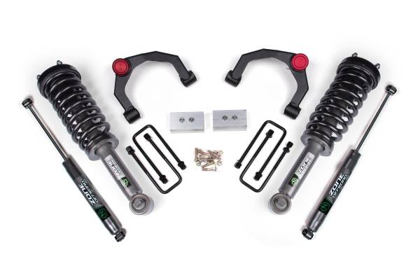 Zone Offroad - 3 Inch Adventure Series Lift Kit | 2015-2020 Ford F150 4WD | Strut Spacer Front / FOX Adventure Series Rear | Zone Offroad - Image 1