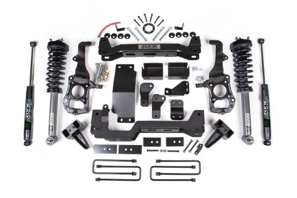 Zone Offroad - 6 Inch Lift Kit | Ford F-150 (2021-2026) 4WD | Loaded Strut / Nitro Series Rear Shocks | 4 Inch Rear Block | Zone Offroad - Image 1