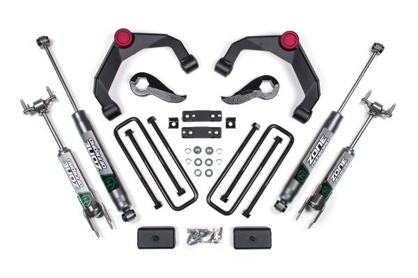 Zone Offroad - 3 Inch Adventure Series Lift Kit | Chevy Silverado & GMC Sierra 2500HD (2020-2026) 4WD | FOX 2.0 Adventure Series | Without Factory Overload | Zone Offroad - Image 1