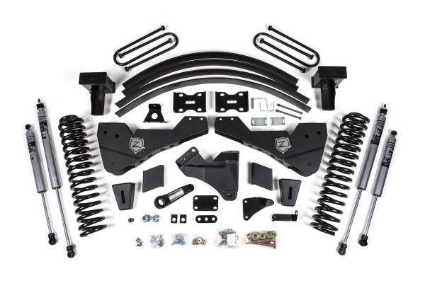 Zone Offroad - 8 Inch Lift Kit | Ford F-250/F-350 Super Duty 4WD (2011-2016) Gas | Block Kit Without Factory Overload | FOX 2.0 Adventure Series | Zone Offroad - Image 1