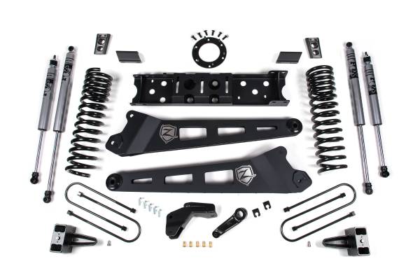 Zone Offroad - 4 Inch Radius Arm Lift Kit | Ram 3500 (2025-2026) 4WD Gas | 2" Rear Block w/ Overload | FOX 2.0 Adventure Series | Zone Offroad - Image 1