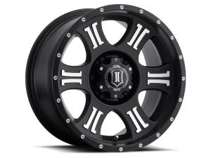 ICON Alloys SHIELD SAT BLK MACH - 17 X 8.5 / 6 X 135 / 6MM / 5" BS - 1017856350MB