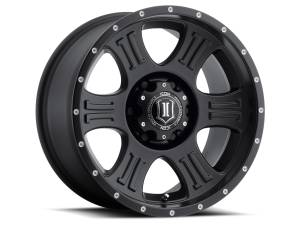 ICON Alloys SHIELD SAT BLK - 17 X 8.5 / 6 X 135 / 6MM / 5" BS - 1017856350SB