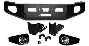 Warn - Warn Heavy Duty Bumper Black w/o Brush Guard For Use w/All Warn Large Frame Winches Including 16.5ti  -  85882 - Image 1