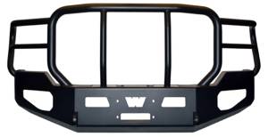 Warn - Warn Heavy Duty Bumper Black w/Brush Guard For Use w/All Warn Large Frame Winches Including 16.5ti  -  85885 - Image 2