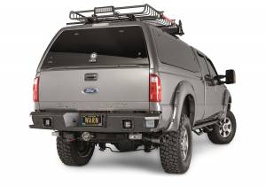 Warn Ascent Rear Bumper Black Textured Powder Coat Integrated Light Ports Lights Not Included  -  96290