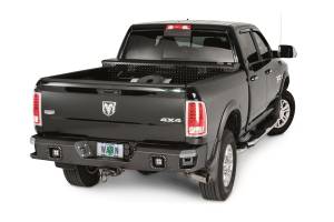Warn - Warn Ascent Rear Bumper Black Textured Powder Coat Integrated Light Ports Lights Not Included  -  96445 - Image 2