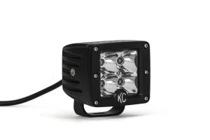 KC Hilites - KC Hilites 3in. C-Series C3 LED-2-Light System-Amber-12W Spot Beam  -  0315 - Image 2