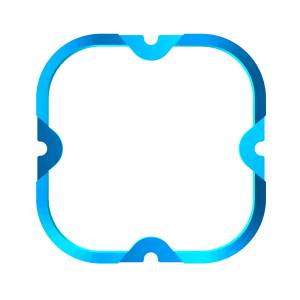 KC Hilites FLEX ERA® 4-1-Bezel Ring-ED Coated-Blue  -  30572