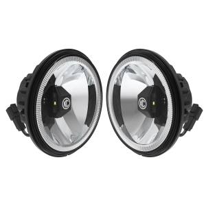 KC Hilites 6in. Gravity LED Insert Pair Pack System-KC #42056 (Wide-40 Beam)  -  42056