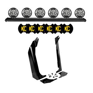 Light Bars & Accessories - Light Bars - KC Hilites - KC Hilites KIT Jeep TJ Xross Bar SlimLite LED Sys  -  97060