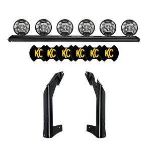 Light Bars & Accessories - Light Bars - KC Hilites - KC Hilites 50in. KC Xross Bar-Overhead-SlimLite LED-6-Light System-300W Spot Beam-07-18 Jeep JK  -  97063