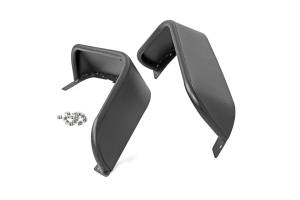 Rough Country Tubular Fender Flares Front 8 in. Wide Steel Satin Black Incl. Hardware Pair  -  10531