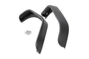 Rough Country - Rough Country Tubular Fender Flares Front and Rear 5 in. Wide Steel Satin Black Incl. Hardware  -  10532 - Image 1