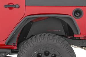 Rough Country - Rough Country Tubular Fender Flares Front and Rear 5 in. Wide Steel Satin Black Incl. Hardware  -  10532 - Image 2