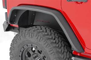 Rough Country - Rough Country Tubular Fender Flares Front and Rear 5 in. Wide Steel Satin Black Incl. Hardware  -  10532 - Image 3