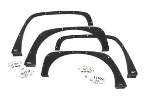 Fenders & Related Components - Fender Flares - Rough Country - Rough Country Fender Delete Kit Front And Rear Black Powder Coat Incl. Everything For Installation  -  10538