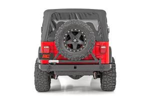 Rough Country - Rough Country Classic Full Width Rear Bumper w/Tire Carrier 4.75 Ton Capacity Incl. D-Rings Black  -  10592A - Image 5