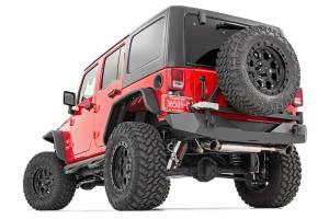 Rough Country - Rough Country Rock Crawler Rear HD Bumper w/Tire Carrier Incl. D-Rings and Hardware Satin Black  -  10594A - Image 3