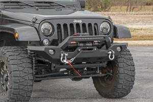 Rough Country - Rough Country Front Winch Bumper Satin Black Winch Mount  -  10596 - Image 2