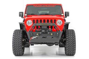 Rough Country - Rough Country Trail Bumper Front Incl. 20 in. Single Row LED Light Bar/2 in. 90 Watts LED Cubes  -  10597A - Image 4