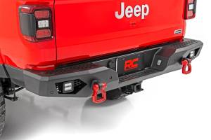 Rough Country - Rough Country Heavy Duty Rear LED Bumper Black Powdercoat Light Mount  -  10646 - Image 5