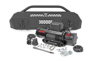 Rough Country Front Winch Bumper Black Powder Coated  -  10714