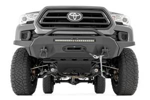 Rough Country - Rough Country High Clearance Bumper Front High Clearance w/PRO12000 Winch Synthetic Rope  -  10717 - Image 3