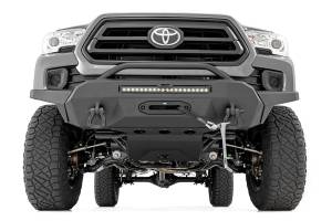 Rough Country - Rough Country High Clearance Bumper Front Hybrid 20 in. Black w/LED w/PRO9500S Winch  -  10722 - Image 3