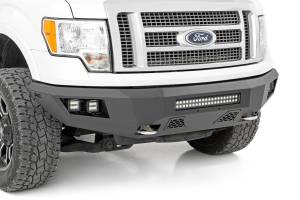 Rough Country Heavy Duty Front LED Bumper Black Powder Coated  -  10767