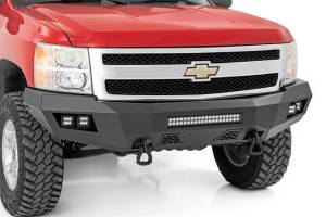 Rough Country - Rough Country Heavy Duty Front LED Bumper Black Powder Coated  -  10769 - Image 1