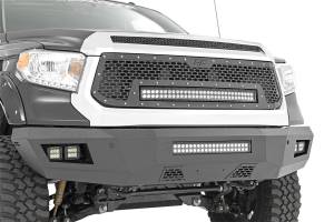 Rough Country Heavy Duty Front LED Bumper Black Light Mount  -  10777