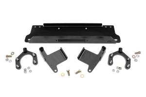 Rough Country Winch Mounting Plate For Factory Bumper Incl. Mounting Brackets Hardware  -  1162