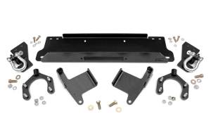 Rough Country Winch Mounting Plate For Factory Bumper Incl. Mounting Brackets D-Rings Hardware  -  1173