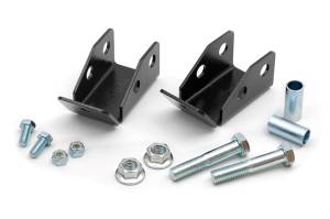 Shocks & Struts - Shock Accessories - Rough Country - Rough Country Shock Relocation Brackets Rear Lower Incl. Hardware  -  1185