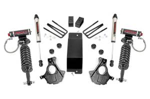 Rough Country Suspension Lift Kit w/Shocks 3.5 in. Lift Knuckle Kit Cast Steel w/Vertex And V2 Shocks  -  11957