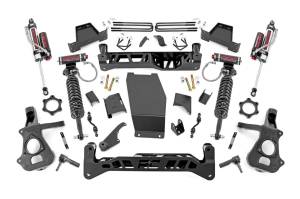 Rough Country Suspension Lift Kit w/Shocks 7 in. Lift Incl. Knuckles  -  17450