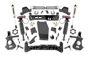 Rough Country Suspension Lift Kit 7 in. w/V2 Shocks and Vertex Beefy Lifted Knuckles Laser Cut  -  17457