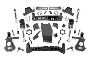 Rough Country Suspension Lift Kit 7 in. Lifted Struts and V2 Shocks Beefy Lifted Knuckles Laser Cut  -  17471