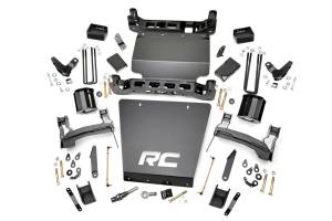 Rough Country Suspension Lift Kit 5 in. Upper Strut Spacers Skid Plate Front/Rear Cross Members  -  17700