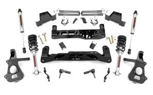 Rough Country Suspension Lift Kit 7 in. Lifted Struts and V2 Shocks Beefy Lifted Knuckles Laser Cut  -  18771