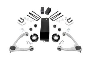 Rough Country Suspension Lift Kit 3.5 in. Drop Spacers Fabricated Rear Blocks Skid Plate  -  18901