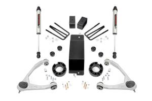 Rough Country Suspension Lift Kit w/Shocks 3.5 in. Lift Incl. Upper Control Arms Rear N3 Struts And V2 Shocks Stock Cast Steel  -  19470