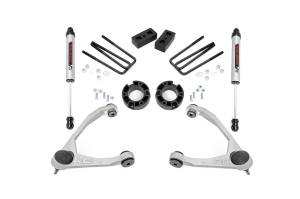 Rough Country Suspension Lift Kit w/Shocks 3.5 in. Lift w/V2 Shocks Stock Cast Steel  -  19870