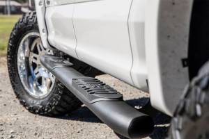 Rough Country - Rough Country Oval Nerf Step Bar 4.5 in. Black Powder Coat Aluminum  -  21005 - Image 5