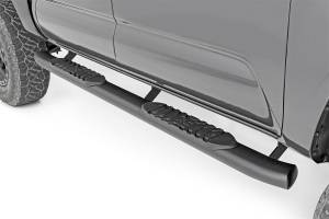 Rough Country - Rough Country Oval Nerf Step Bar Pair Black Incl. Hardware  -  21008 - Image 4