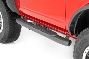 Rough Country - Rough Country Oval Nerf Step Bar Black For 2 Doors Models  -  21012 - Image 4