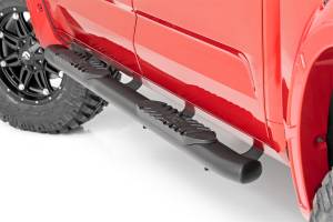 Rough Country - Rough Country Oval Nerf Step Bar 4.5 in. Black Powder Coat Aluminum  -  21014 - Image 1