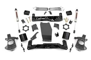 Rough Country Suspension Lift Kit w/Shocks 5 in. Lift Incl. Strut Spacers Rear V2 Monotube Shocks Stock Cast Steel  -  22370