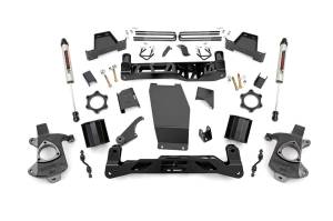 Rough Country Suspension Lift Kit w/Shocks 6 in. Lift V2 Monotube Shocks Stock Cast Steel  -  22675